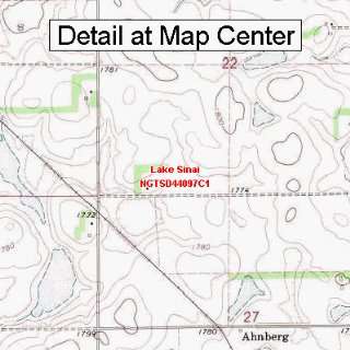  USGS Topographic Quadrangle Map   Lake Sinai, South Dakota 