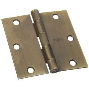 Stanley Hardware 3 1/2 by 3 1/2 Inch Square Corner Residential Hinge 