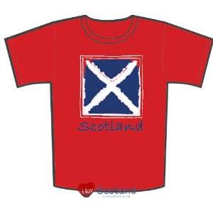  Toddlers T shirt Saltire Flag Red Patio, Lawn & Garden