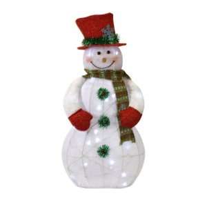  32 Lighted Christmas Snowman Indoor Tabletop Decoration 
