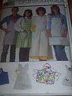 SIMLICITY #7874 LADIES or MENS BBQ~HOUSEHOLD/​LAUNDRY~FRILLY APRON 