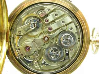 Uhrwerk signiert mit Humbert Ramuz & Co. Viertelrepetitions Schlagwerk 