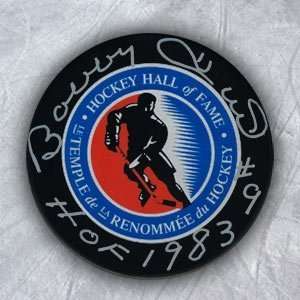 Bobby Hull Autographed/Hand Signed Hall Of Fame Hockey Puck  