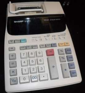 Sharp EL 1801V 12 Digit Printing Calculator Adding Used  