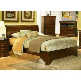 Chesapeake Full Low Profile Sleigh Bed in Cappuccino