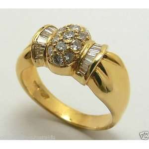   Diamond and 18k Yellow Gold Ring .69 Ctsul Diamond & Yellow Gold Ring