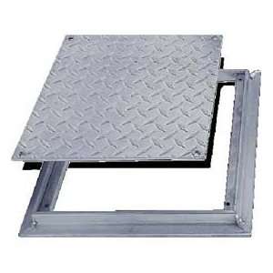  Acudor 12x12 Aluminum Diamond Plate Floor Door   No Hinge 