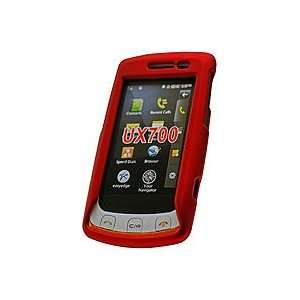  Cellet Red Rubberized Proguard For LG UX 700 Electronics