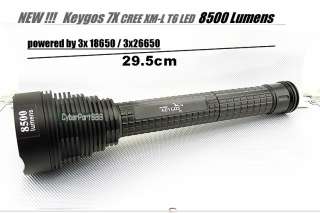 8500 Lumens 7x CREE XM L XML T6 LED Taschenlampe Handlampe KEYGOS 