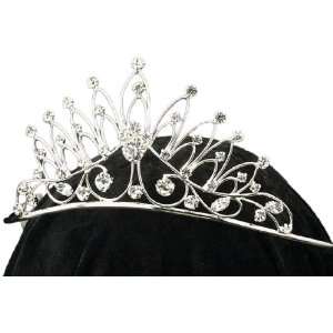  Lets Party By Peter Alan Inc Rhinestone Tiara / Silver 