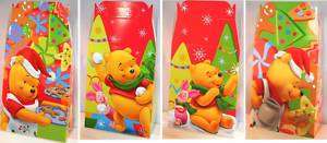 CHRISTMAS GIFT BAG WINNIE THE POOH PARTY FAVOR 10P NEW  