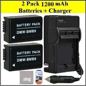   DC Battery Charger + LCD Screen Protectors + Micro Fiber Cleaning
