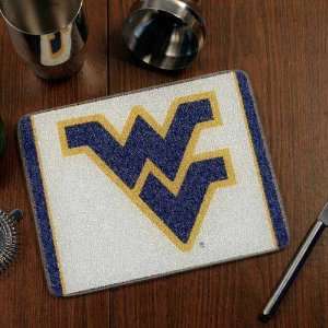   Virginia Mountaineers 10 x 8 Tempered Glass Cutting Board Sports