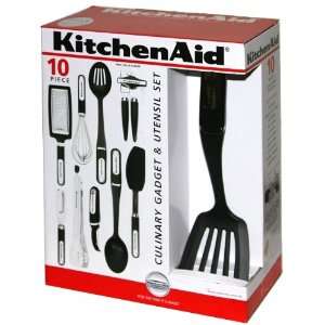 KitchenAid 10 Piece Culinary Gadget & Utensil Set in Black  