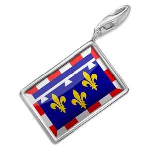 FotoCharms Centre Flag region France   Charm with Lobster Clasp For 