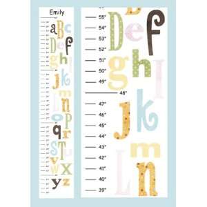    Personalized Alphabet v4 Canvas Growth Chart 