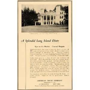  1924 Ad Real Estate Long Island Broadlawn Angie M Booth 