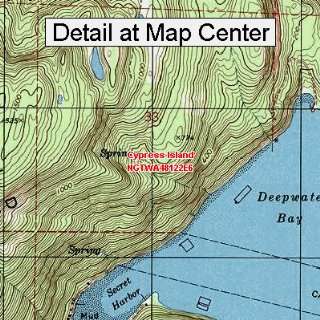  USGS Topographic Quadrangle Map   Cypress Island 