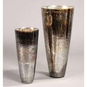    PC9791   Hand Blown Antique Silver Glass Vase