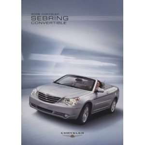  2008 Chrysler Sebring Convertible Sales Brochure 