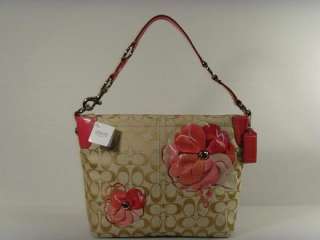 COACH~Bleecker Floral Applique Carly Handbag # F16879  