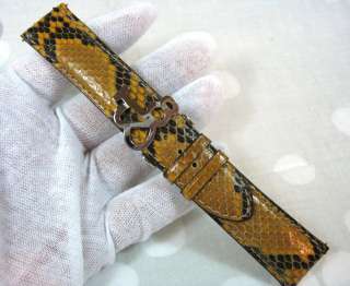   Real Python Snake Skin Watch Band 22mm   Factory Original Brown  