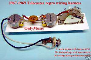 Telecaster Tele 1967 1969 repro Vintage wiring harness  