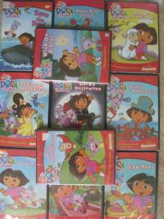 10 QTY Assorted Dora the Explorer Educational Huge DVD  