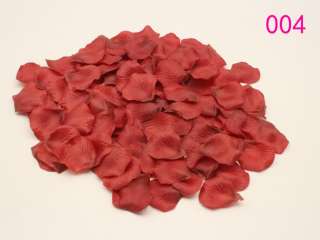 1000pcs wedding party supplies SILK ROSE PETALS different color FLOWER 