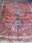 Antique shiraz Rug Carpet Wool Rare Hand Made 1900  