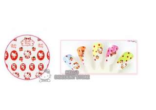 Hello Kitty Nail Art Stickers  Red  