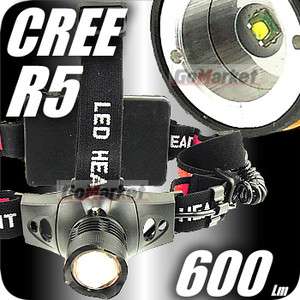 600 Lum CREE XP G R5 LED Headlamp Headlight Zoomable K2  