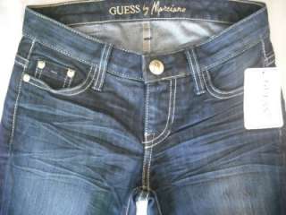 NWT WOMENS GUESS MARCIANO REBELLIOUS SKINNY JEANS 00 23  