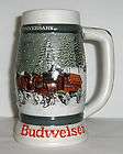 1982 Budweiser Holiday stein Christmas mug 50th Anniversary   FREE 