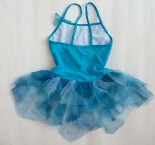 5ColorGirl Leotard Ballet Tutu Skirt Dance Dress SZ3 8Y  