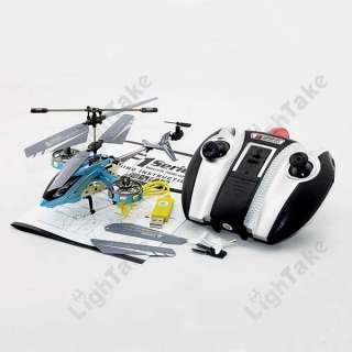 New 4 Channel 4CH AVATAR F103 Z008 Gyro LED Mini RC Helicopter Blue