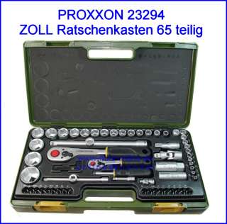 PROXXON 23294 ZOLL Werkzeugkoffer 65tlg 1/4 1/2   NEU 4006274232945 