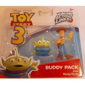 Toy Story 3 Action Links Woody und Alien Figuren Freundes Pack  