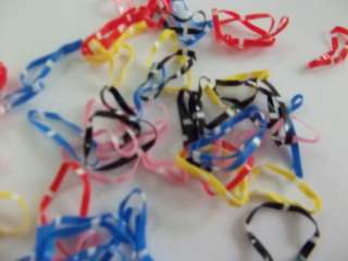 100 Pcs Colors Mini Plastic Baby Girl Hair Elastics Tie  