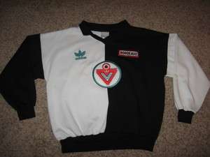 Vtg 90s ADIDAS BORDEAUX Soccer Football Sweatshirt  