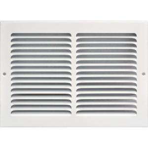 SPEEDI GRILLE 12 in. x 8 in. White Return Air Vent Grille with Fixed 