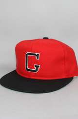 Vintage Deadstock University of Georgia Bulldogs Fitted Hat (Red/Black 