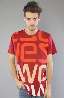 WeSC The WeSC Logo Biggest Tee in Rio Red  Karmaloop   Global 