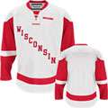 wisconsin badgers reebok white premier hockey jersey $ 80 everyday
