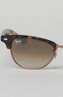 Ray Ban The Cathy Clubmaster Sunglasses in Tortoise and Brown 