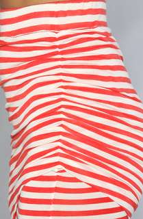 Pencey Standard The Twist Mini Skirt in Red Stripe  Karmaloop 