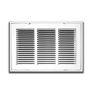   24 in. White Return Air Filter Grille H190 24X24 