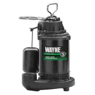 HP Cast Iron Submersible Sump Pump with Vertical Float Switch