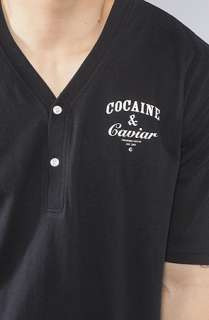 Crooks and Castles The Coca Caviar Henley in Black  Karmaloop 