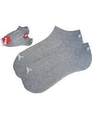 Puma Sneaker Unisex Socken 2Paar mit Frotteesohle middle grey melange 